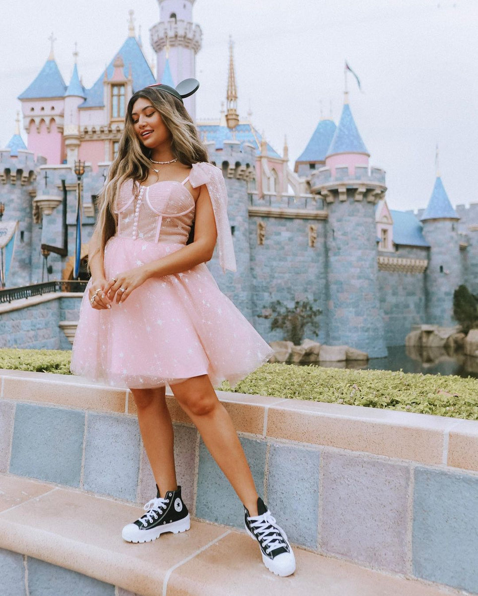 Kayla Stagnoli Pink Sequin Tulle Short Prom Dresses, Lovely Midi Dresses, Homecoming Dresses, HD002 Kayla Stagnoli Pink Sequin Tulle Short Prom Dresses, Lovely Midi Dresses, Homecoming Dresses, HD002