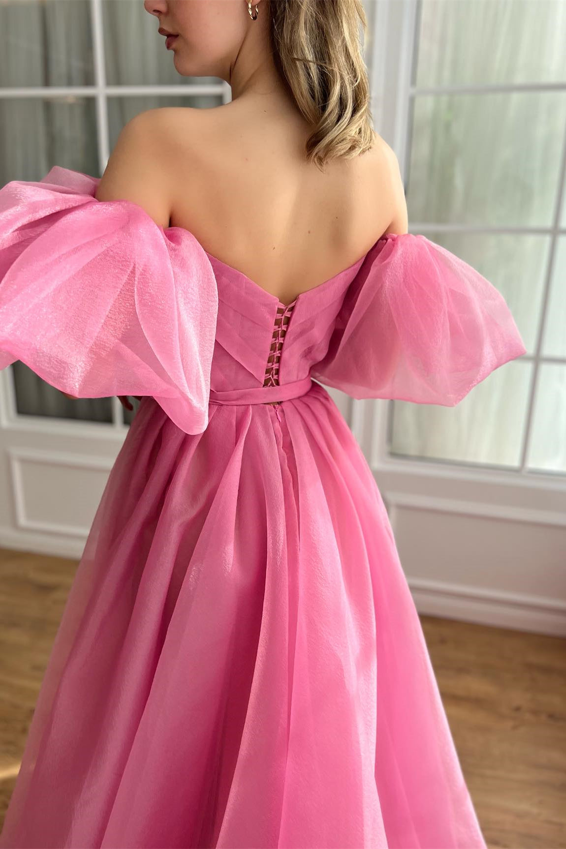 Pink Bubble Gown A-line Prom Dresses, Flowy Prom Dresses, Newest Prom Berryera Pink Bubble Gown A-line Prom Dresses, Flowy Prom Dresses, Newest Prom Berryera