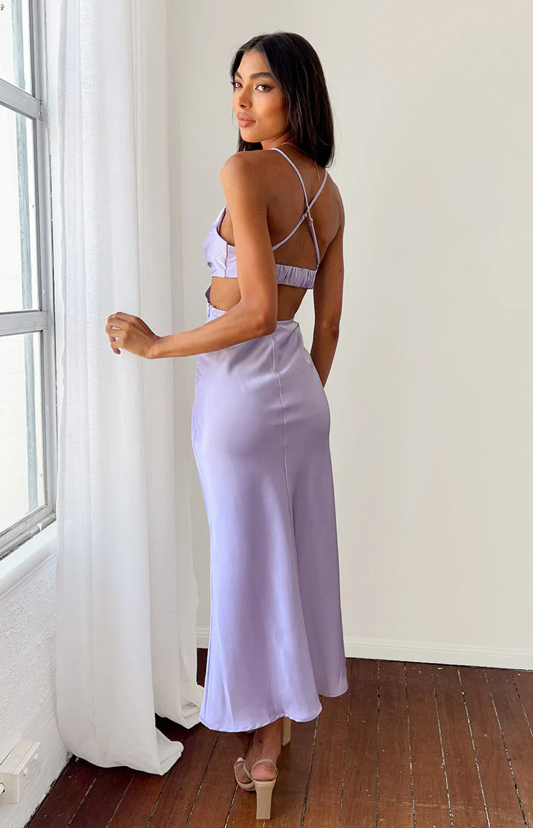 Lilac Straps 2025 Newest Long Prom Dresses, Elegant Bridesmaid Dresses, Fashion Maxi Dresses