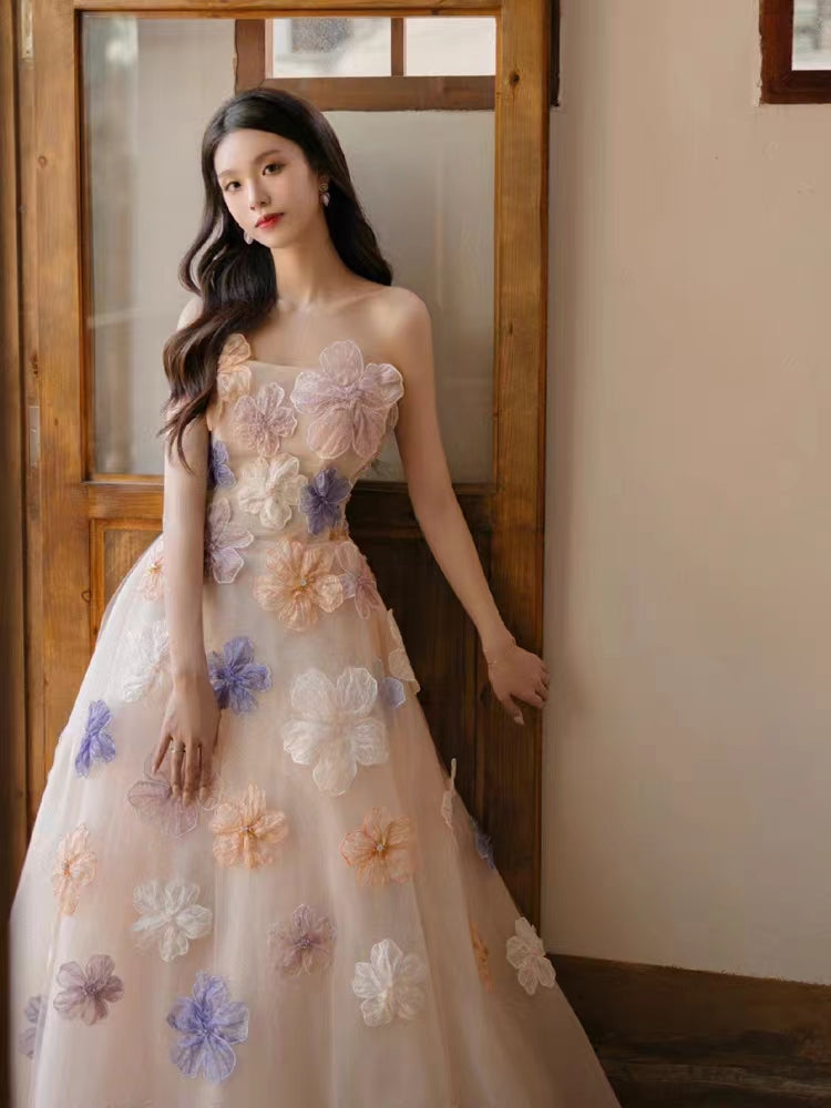 High Fashion Floral Couture Dresses, Elegant Wedding Dresses, Newest 2023 Long Prom Dresses