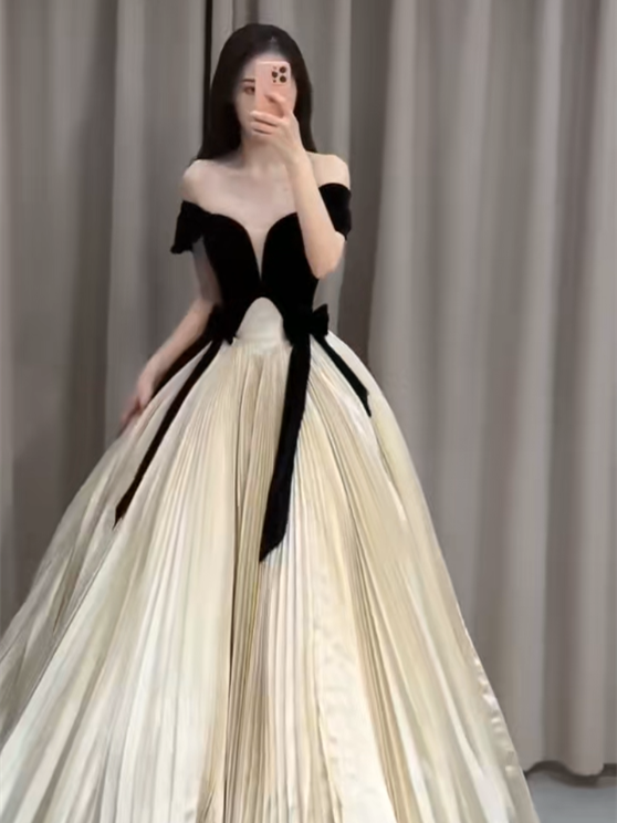 Off Shoulder Classic A-line Prom Dresses, Newest Prom Dresses, Unique Berryera Off Shoulder Classic A-line Prom Dresses, Newest Prom Dresses, Unique Berryera