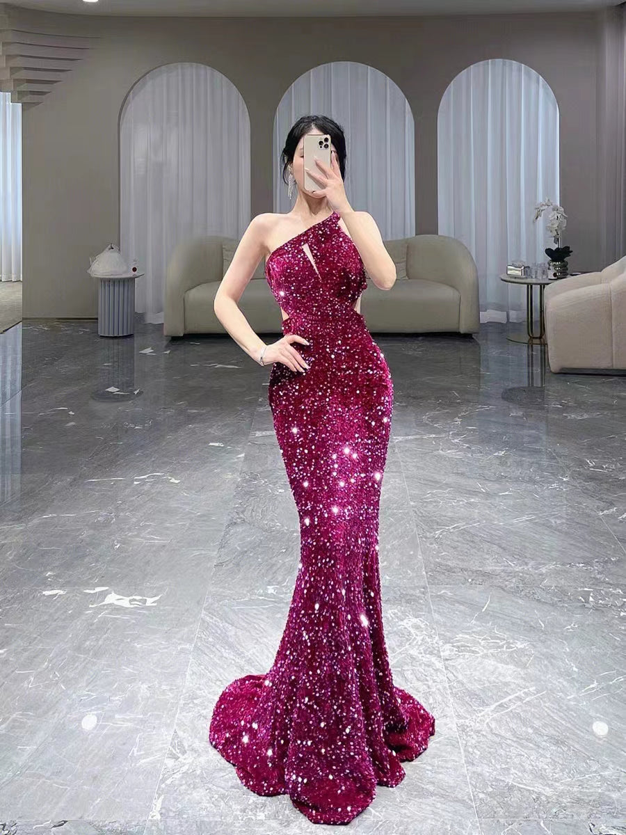 Sexy Mermaid Sequin Prom Dresses, Newest Prom Dresses, Formal Dresses, Party Dresses