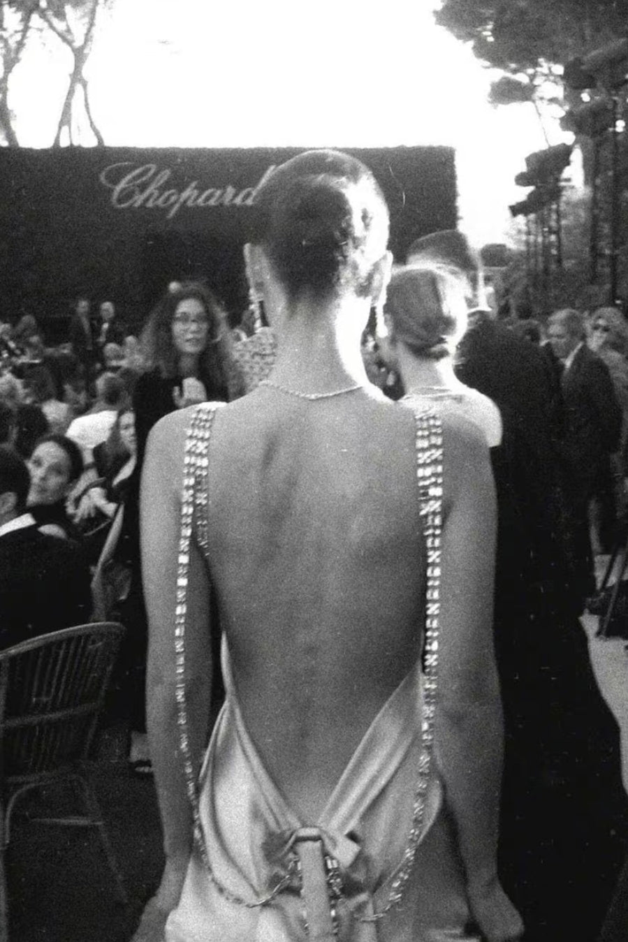 bella hadid grey dress Bella Hadid Deep V-neck Silver Satin Gown, Simple Sexy Evening Dresses Berryera