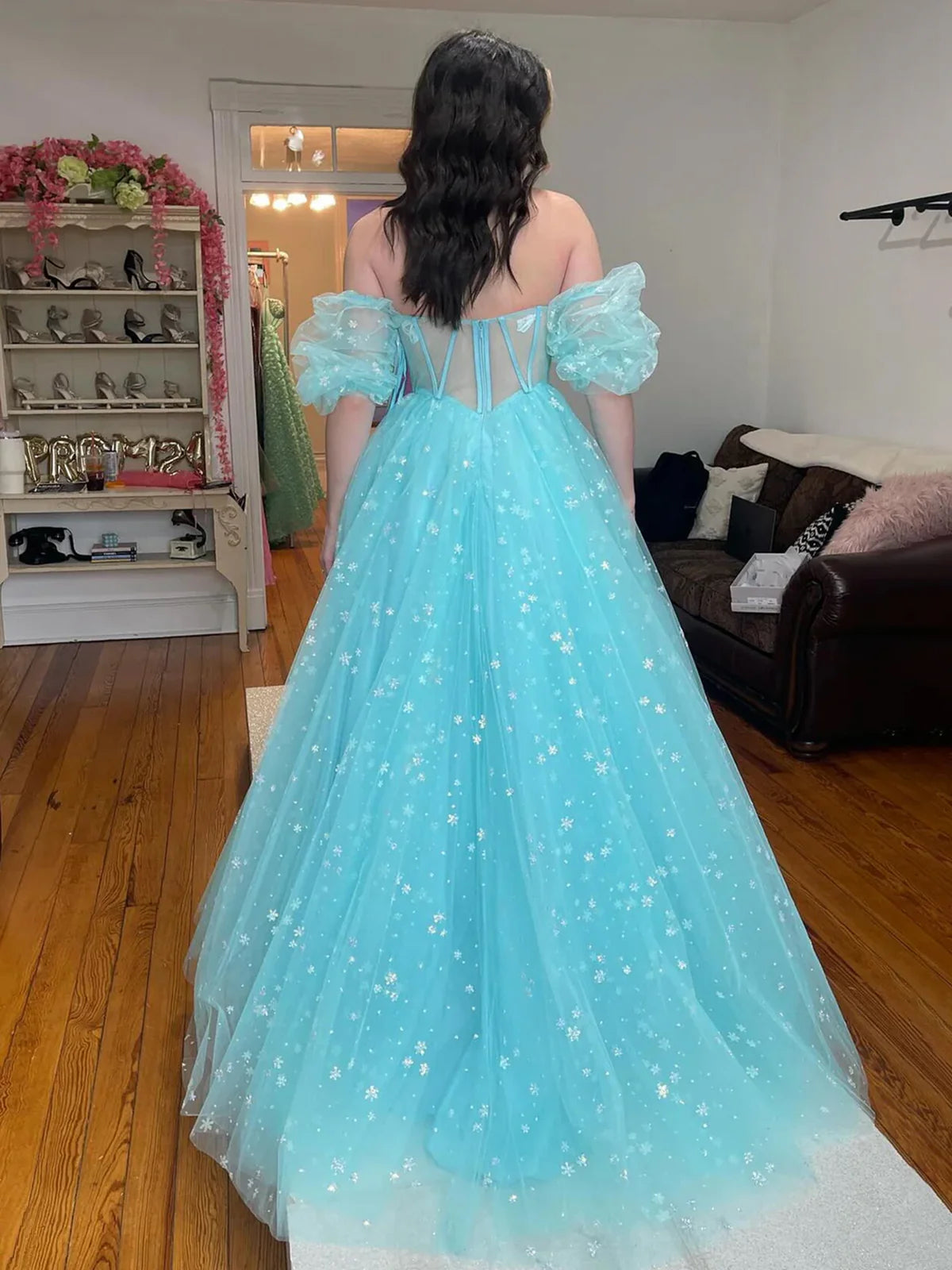 A-line Sweet Girl Party Newest Long Prom Dresses, Elegant 2025 Wedding Guest Dresses