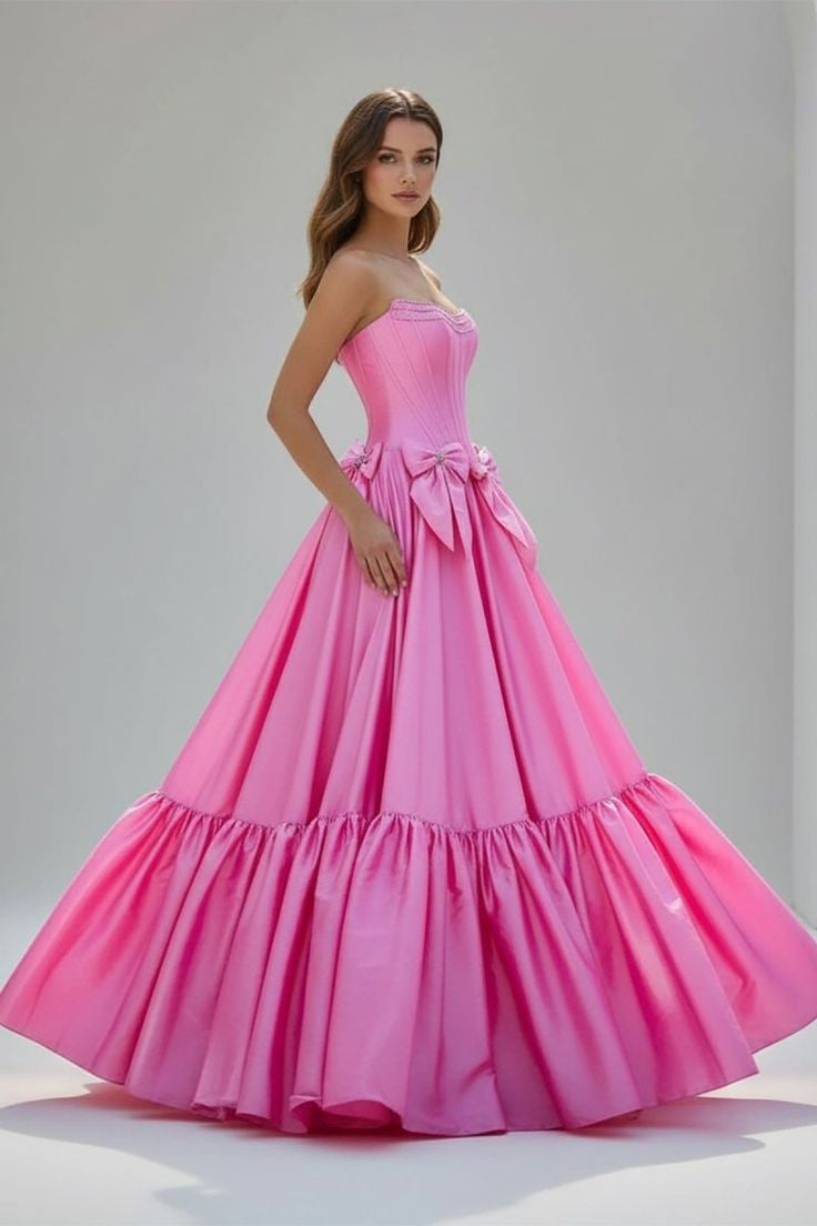 sachin and babi light blue dress A-line Tulle Off Shoulder Princess Long Elegant Prom Dresses, FC7049 –  Dairy Bridal main image 0