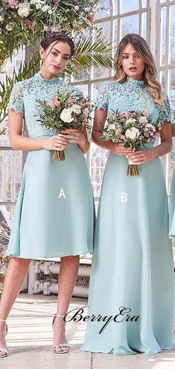A-line Bridesmaid Dresses, Lace New Bridesmaid Dresses