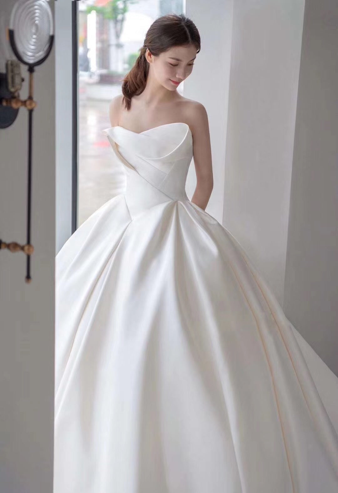 Strapless Popular Bridal Gowns, 2020 Newest Wedding Dresses, A-line Wedding Dresses