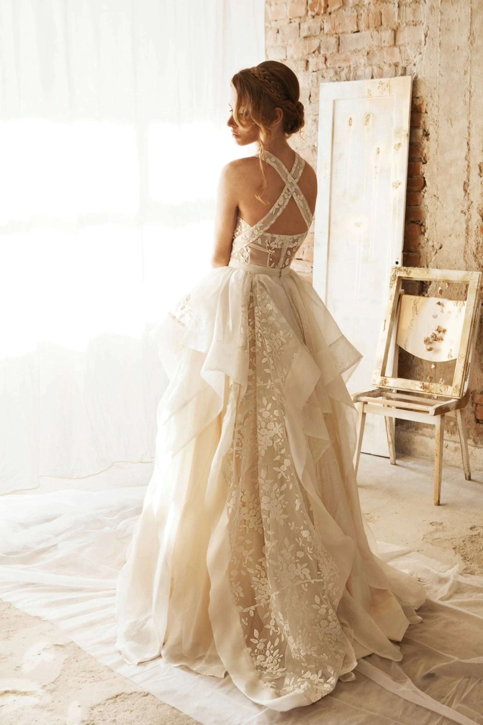 Popular A-line Newest Bridal Gowns, Elegant Lace Wedding Dresses, Fashion Bridal Wedding Dresses