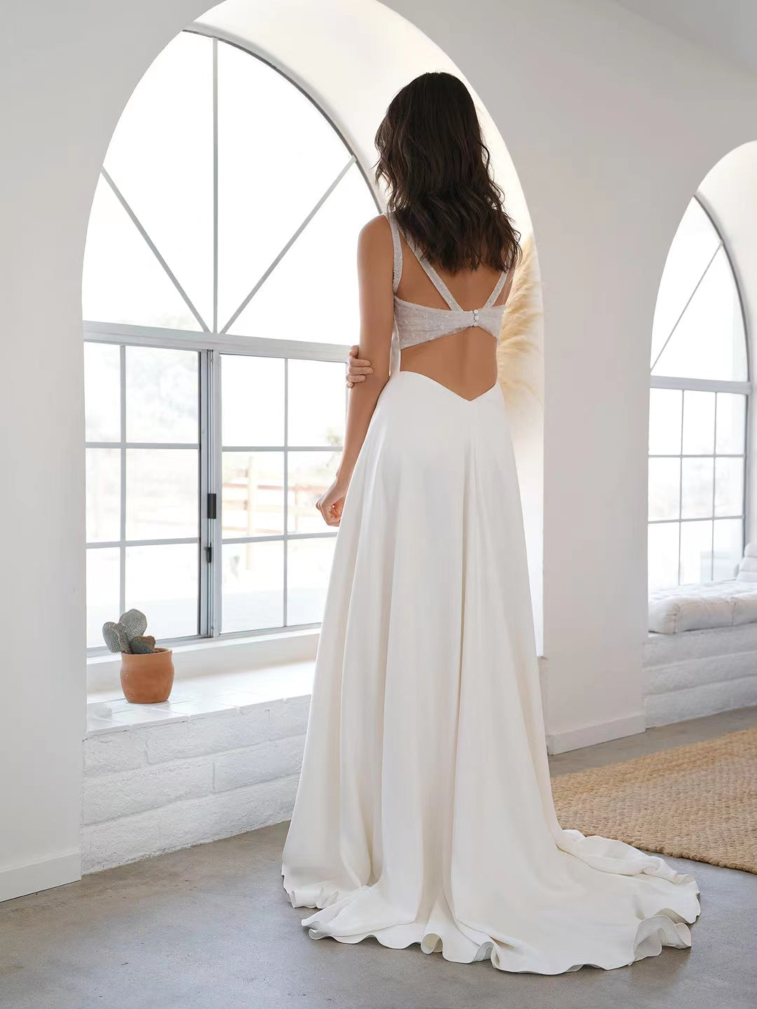 Newest 2022 Simple Wedding Dresses, A-line Fashion Bridal Gowns, High Quality Wedding Gowns