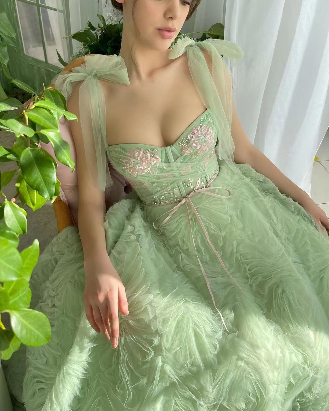 Elegant A-line Green Long Prom Dresses, Sweety Newest 2023 Long Prom D Berryera Elegant A-line Green Long Prom Dresses, Sweety Newest 2023 Long Prom D Berryera