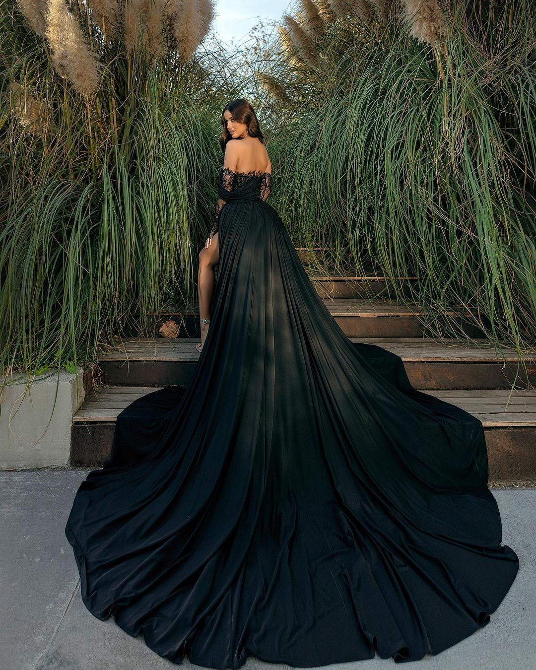 High Fashion Black Evening Dresses, Lace 2023 Weddin Dresses, Newest L Berryera High Fashion Black Evening Dresses, Lace 2023 Weddin Dresses, Newest L Berryera