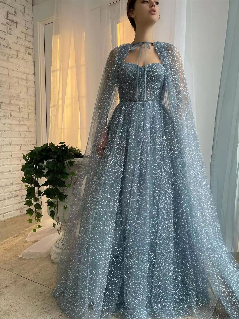 Dusty Blue A-line Prom Dresses, Princess Dresses, Unique Prom Dresses Berryera Dusty Blue A-line Prom Dresses, Princess Dresses, Unique Prom Dresses Berryera