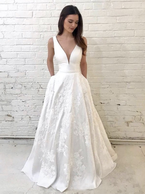 Lace Elegant Wedding Dresses, 2020 Newest Popular Wedding Dresses, Bridal Gowns