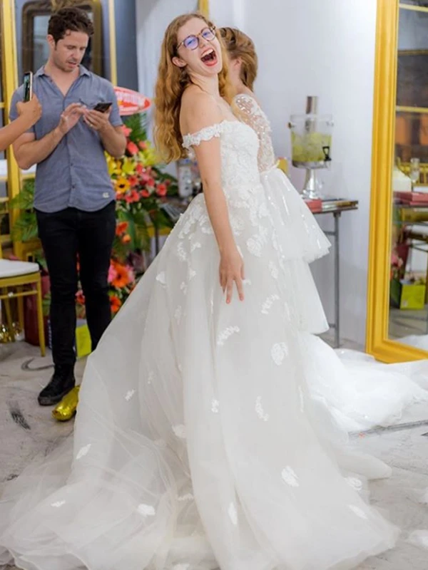 Popular Off The Shoulder Wedding Dresses, Newest 2020 Lace Wedding Dresses