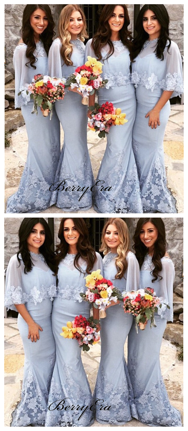 Elegant Lace Mermaid Bridesmaid Dresses, Fancy Wedding Guest Dresses Berryera Elegant Lace Mermaid Bridesmaid Dresses, Fancy Wedding Guest Dresses Berryera