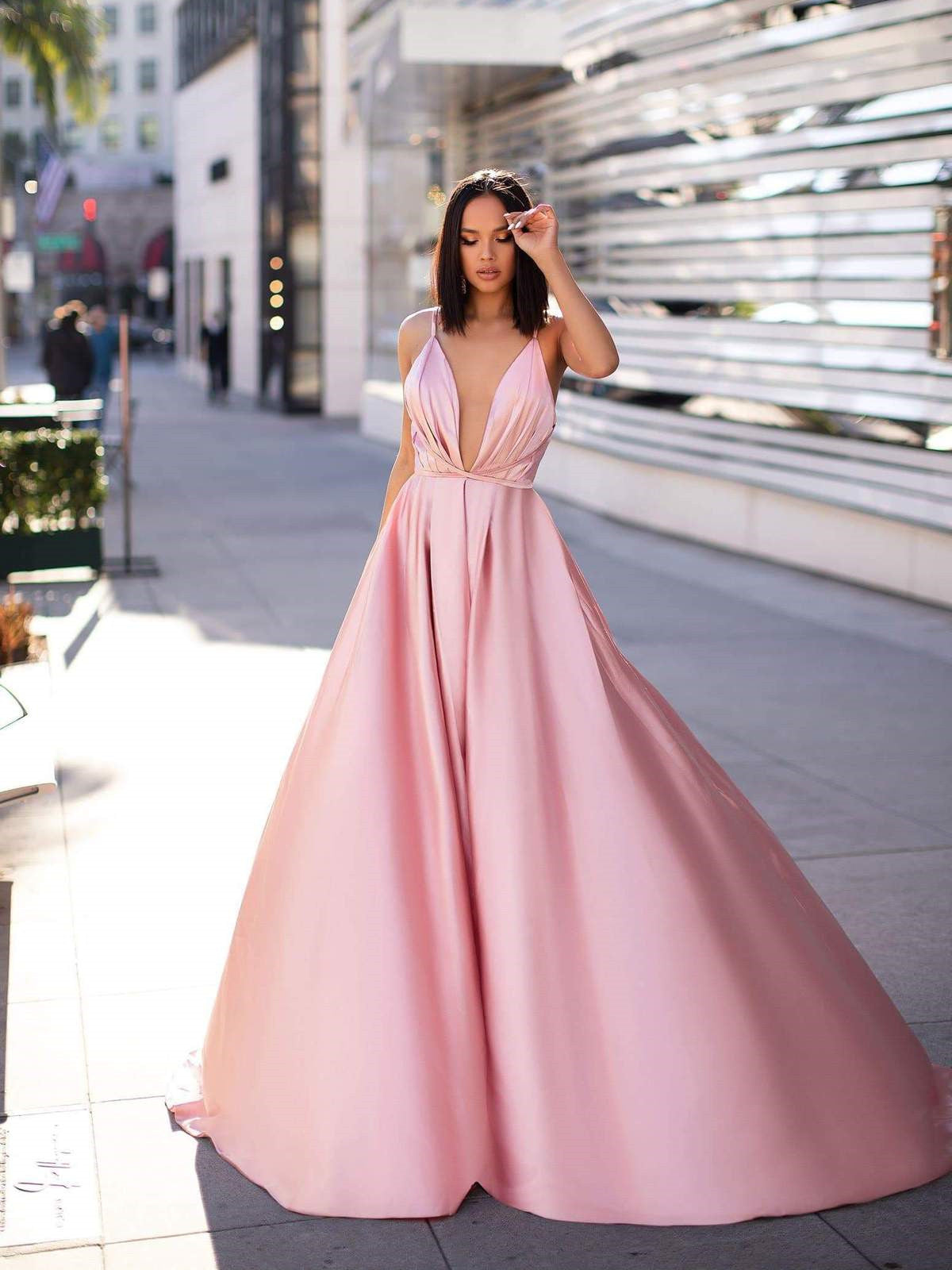 Baby Pink Satin Prom Dress Satin Dusty Pink Prom Dress Pink Satin Dress Baby Pink Evening Baby Pink Satin Prom Dress Satin Dusty Pink Prom Dress Pink Satin Dress Baby Pink Evening