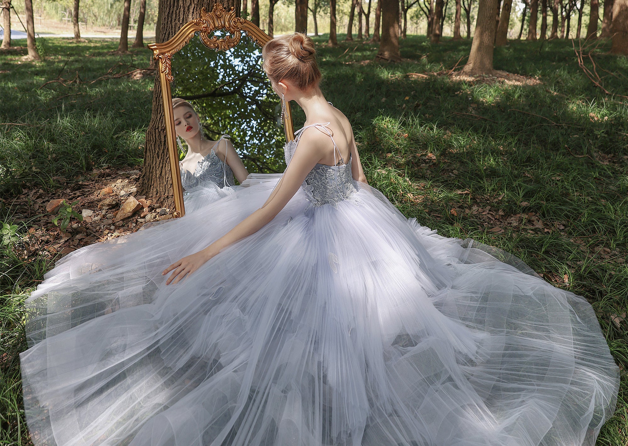 Spaghetti Long A-line Forest Fairy Dresses, 2021 Prom Dresses, Afforda Berryera Spaghetti Long A-line Forest Fairy Dresses, 2021 Prom Dresses, Afforda Berryera