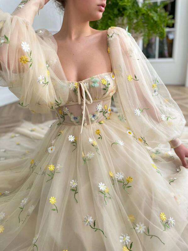 open lace back dress Tea Length Corset Long Evening Princess Prom Dresses, Appliques 2022 L Berryera open lace back dress Tea Length Corset Long Evening Princess Prom Dresses, Appliques 2022 L Berryera