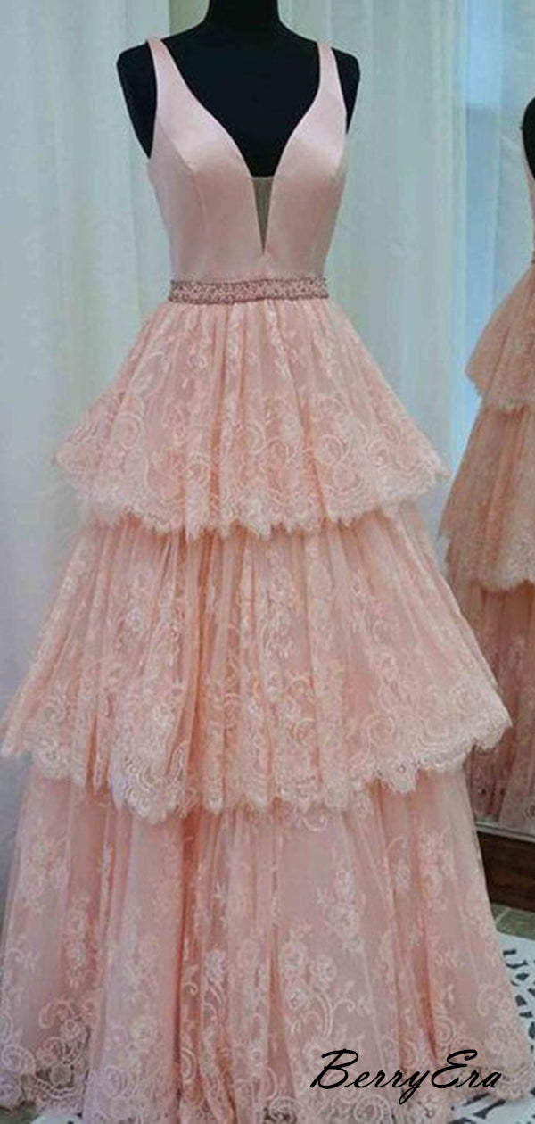 Custom Design Prom Dresses, Fluffy Prom Dresses, Cute Prom Dresses