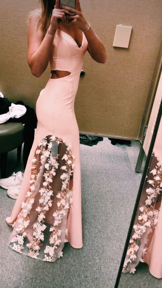 Sweet Pink Color Prom Dress 2019, Antique Modest Beauty Long Prom Dresses