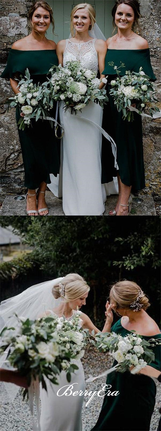 Off Shoulder Emerald Green Bridesmaid Dresses Berryera Off Shoulder Emerald Green Bridesmaid Dresses Berryera