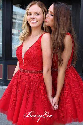 Populae Lace Tulle Prom Dresses, Newest Prom Dresses, 2019 Prom Dresses